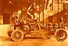 Alfa 24 hp bei der 7 Targa Florio